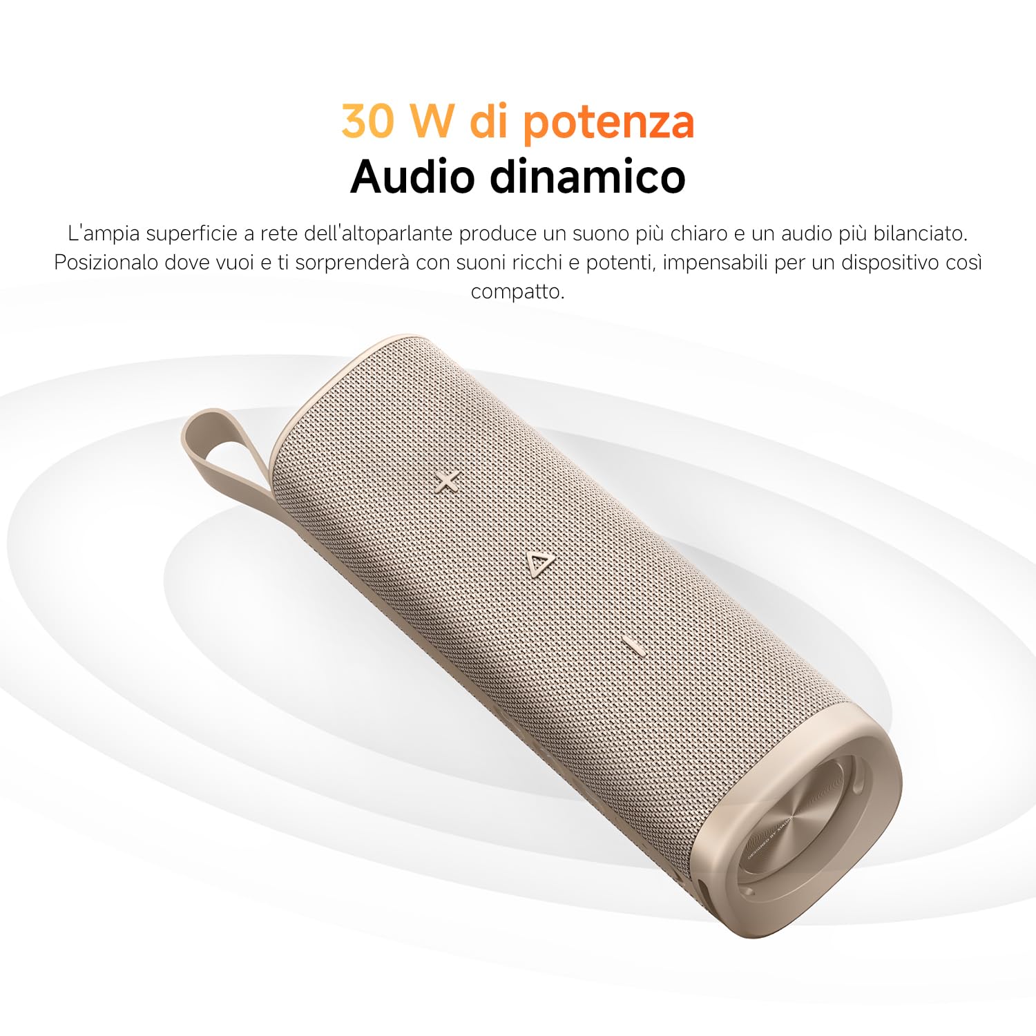 XIAOMI Sound Outdoor Cassa Bluetooth Portatile 30W, Suono Potente e Dinamico, 12 Ore di Autonomia, IP67 Waterproof, TWS Pairing, Bluetooth 5.4, Design Elegante e Portatile, Rosso