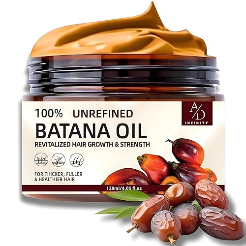Miniatura 1 de Aceite de batana crudo 100% sin refinar para el crecimiento del cabello Dr. Sebi orgánico puro de Honduras con queratina, extracto de café y otros