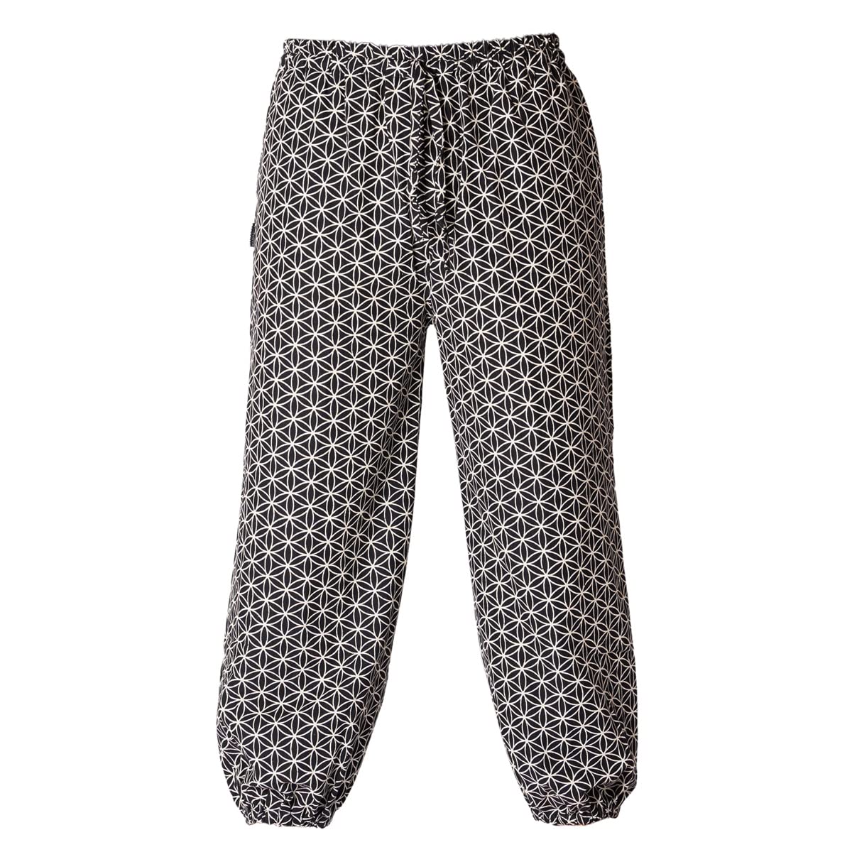 Panasiam Unisex Flower Of Life. Black Muck Pants 'Geometrix', Flower Of Life Black, L