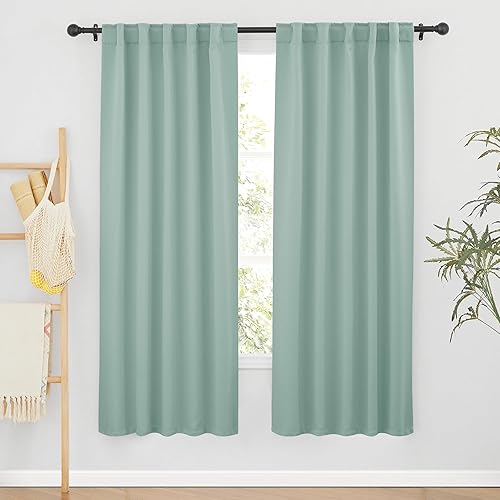 Miniatura 180 de RYB HOME - Cortinas blancas, cortinas para oscurecer la habitación, con aislamiento térmico, juego de cortinas opacas para dormitorio, sala