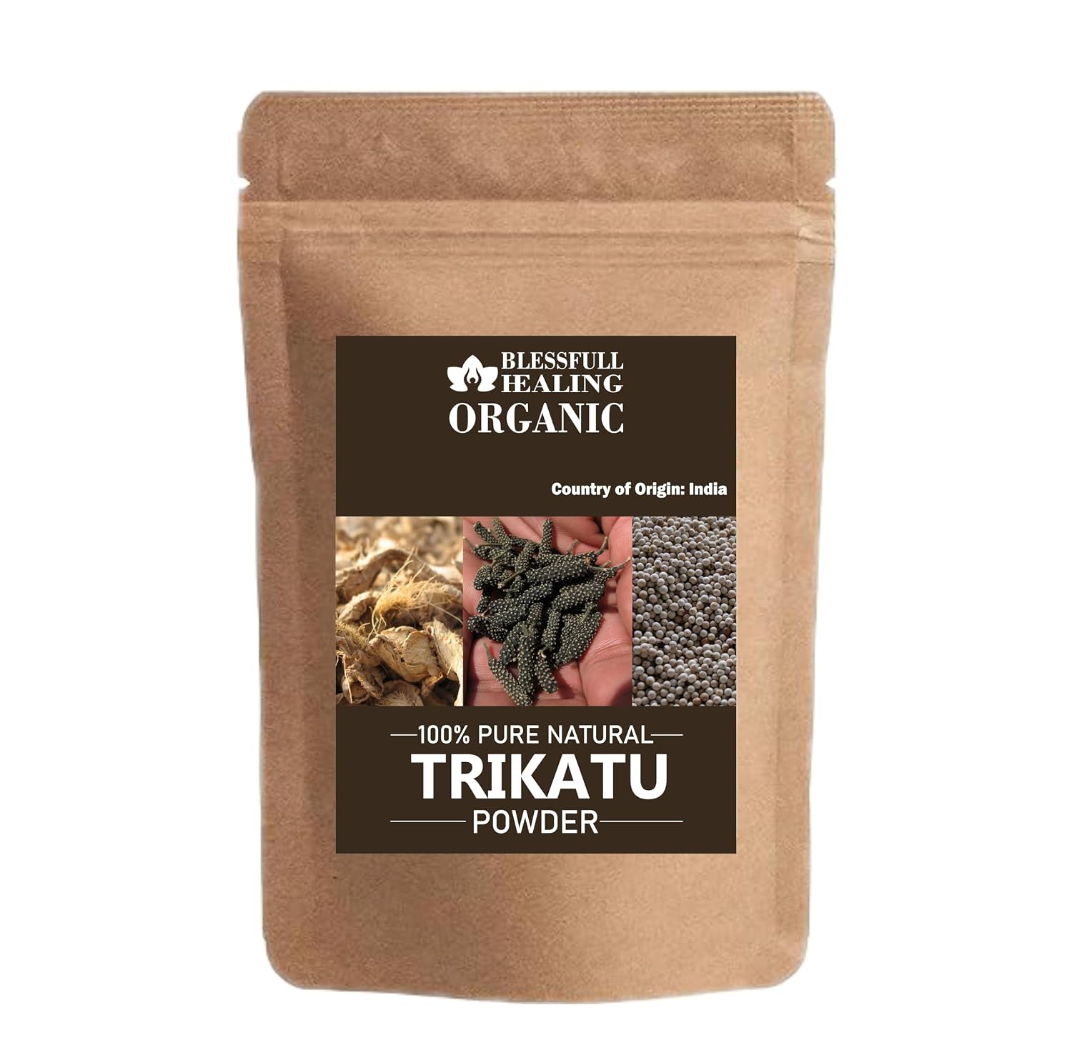 Blessfull Healing Organic Trikatu Powder 100% Pure Natural 200 Gram / 7.05 oz