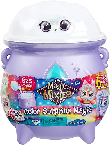 Miniatura 20 de Magic Mixies Magical Gem Surprise Fire Magic Cauldron – Revela un peluche Mixie no electrónico y anillo mágico con una revelación desplegable de The