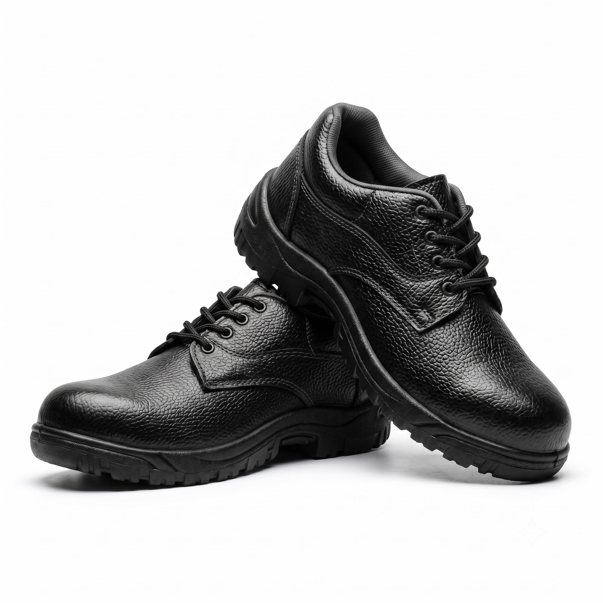Red Pigeon Men’s Industrial Safety Shoes | Heavy Duty Steel Toe Work Boots with Durable PVC Sole & Premium Pebbled Synthetic Leather Upper | Slip & Oil Resistant Protective Footwear for Construction & Workshop-image-45