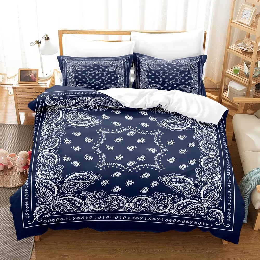 Housse de couette 240x260 totem avec 2 taies d'oreiller pour lit double