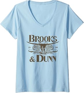 Womens Brooks & Dunn Official Belk Logo V-Neck T-Shirt Small