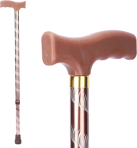iwalk; Changing Lives Men and Women Adjustable Cane Offset Walking Stick (Copper)