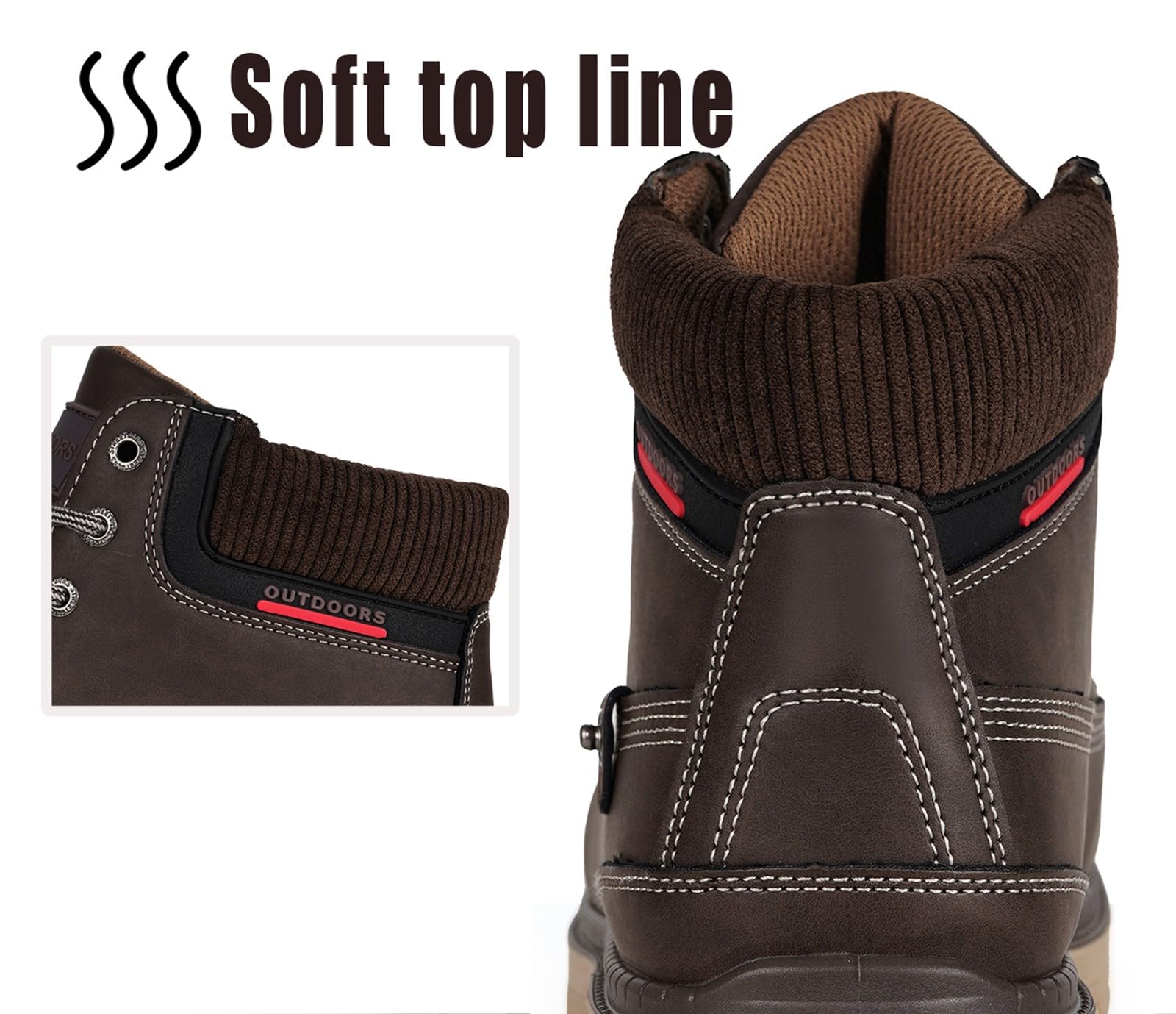 Stivali Uomo Donna Inverno Scarpe da Neve Caldi Snow Boots Impermeabili Stivaletti Pelliccia Stringate Outdoor