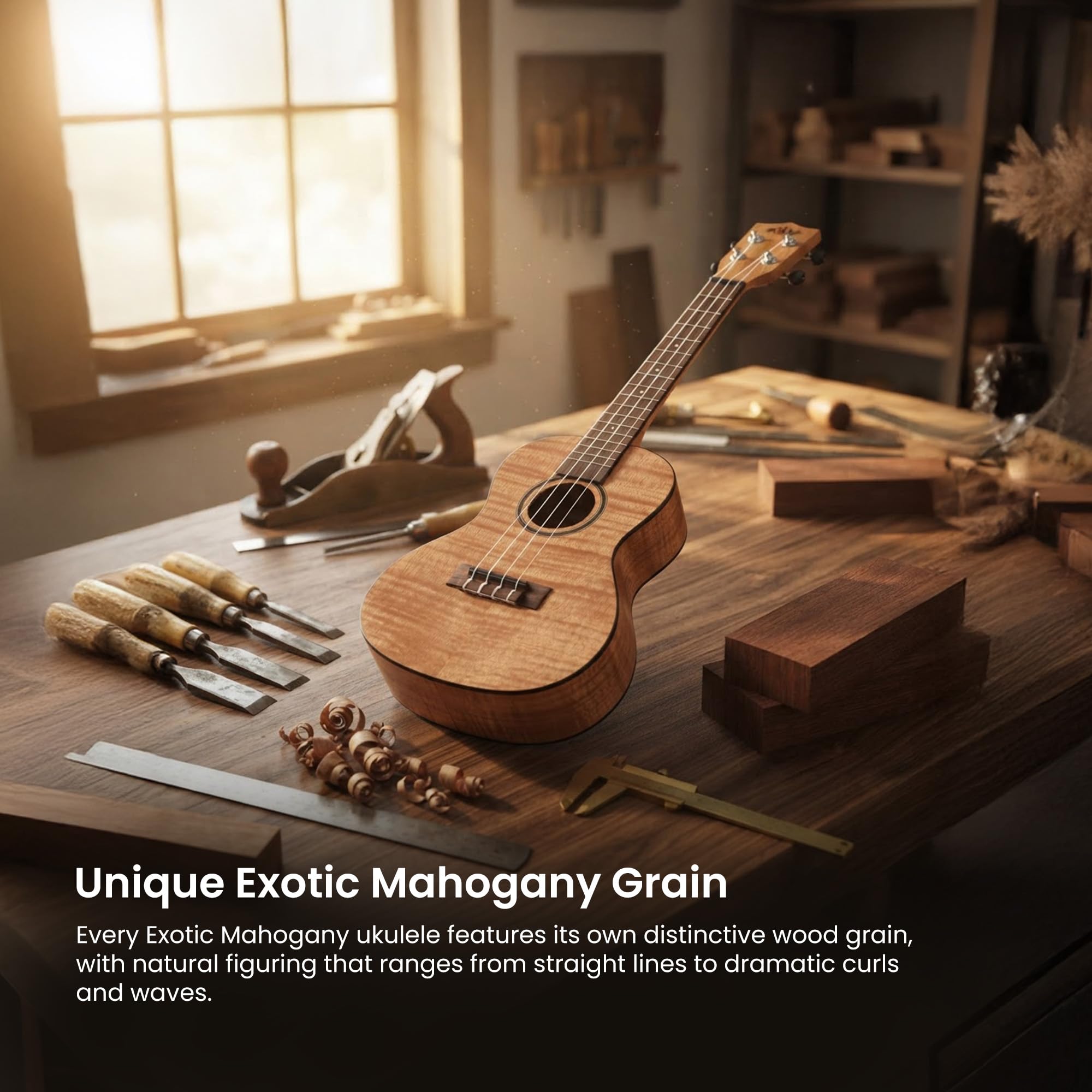 Amazon.com: Kala KA-CEM Exotic Mahogany Concert Ukulele : Musical