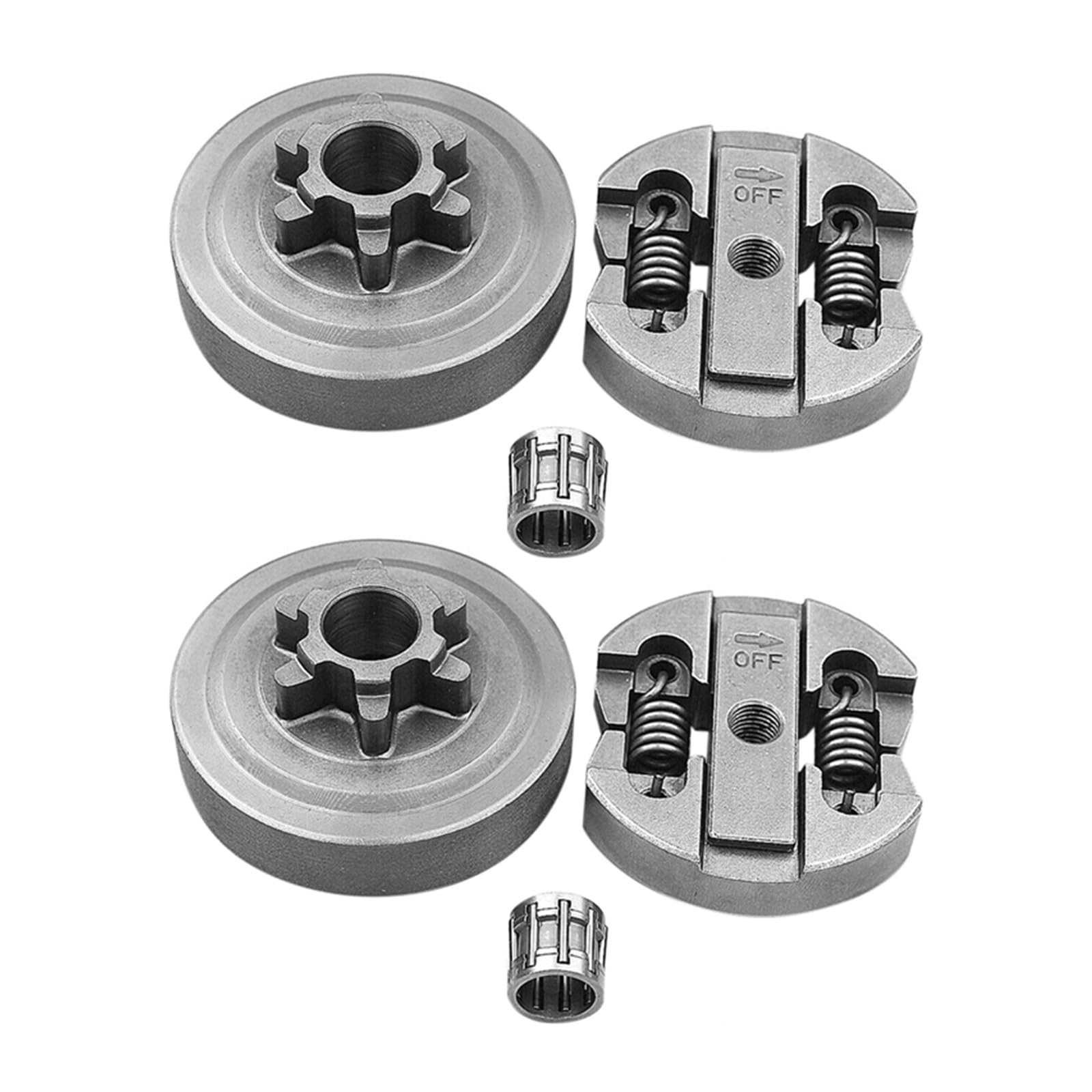 2 piezas de tambor embrague y amplificador;Cojinete aguja apto for motosierra 2500 25CC