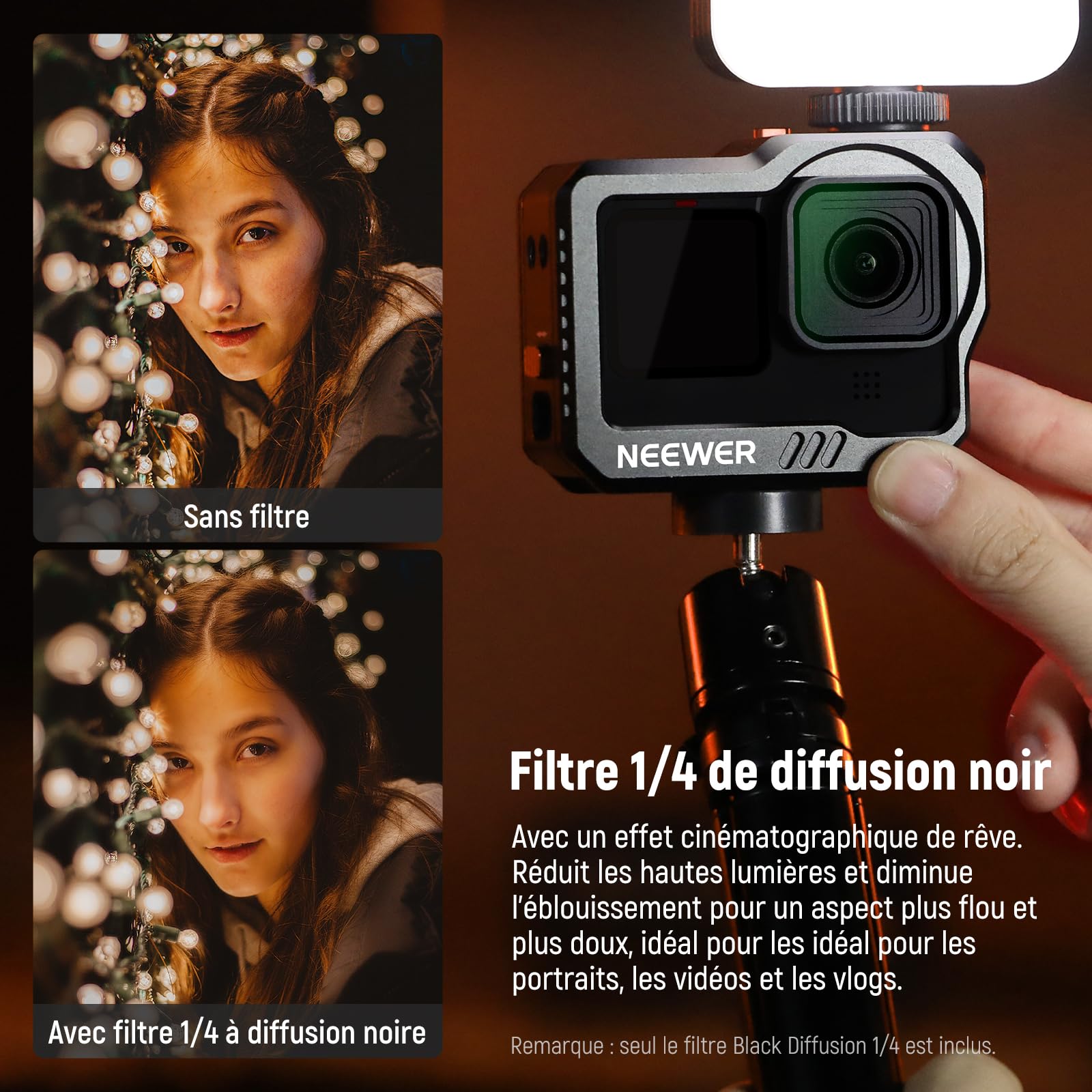 Kit De 6 Filtres ND Et CPL Pour GoPro Hero 13, 12, 11, 10, 9 - ND8/ND16/ND32/ND64/ND1000 + 2 Chiffons - 8