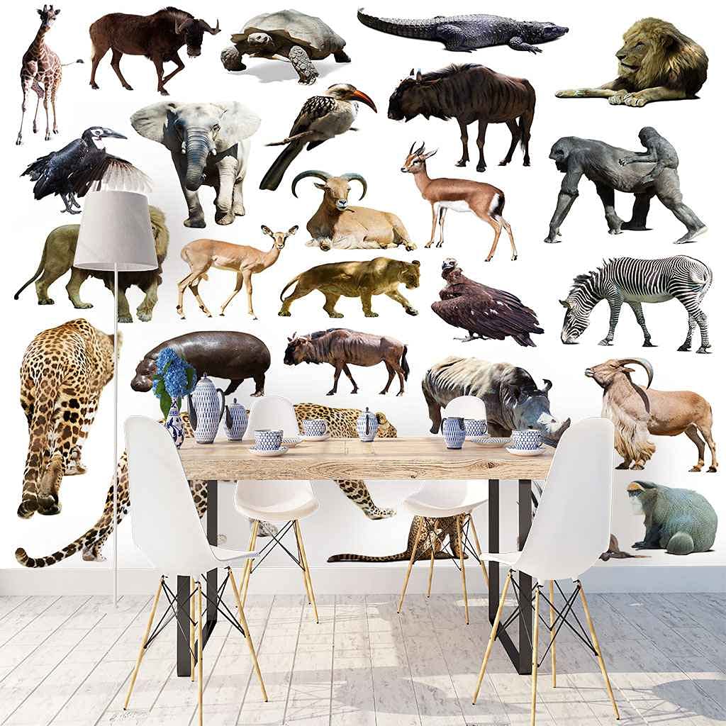 Papier peint 3D forêt poster mural autocollant 400x280 salon chambre enfant