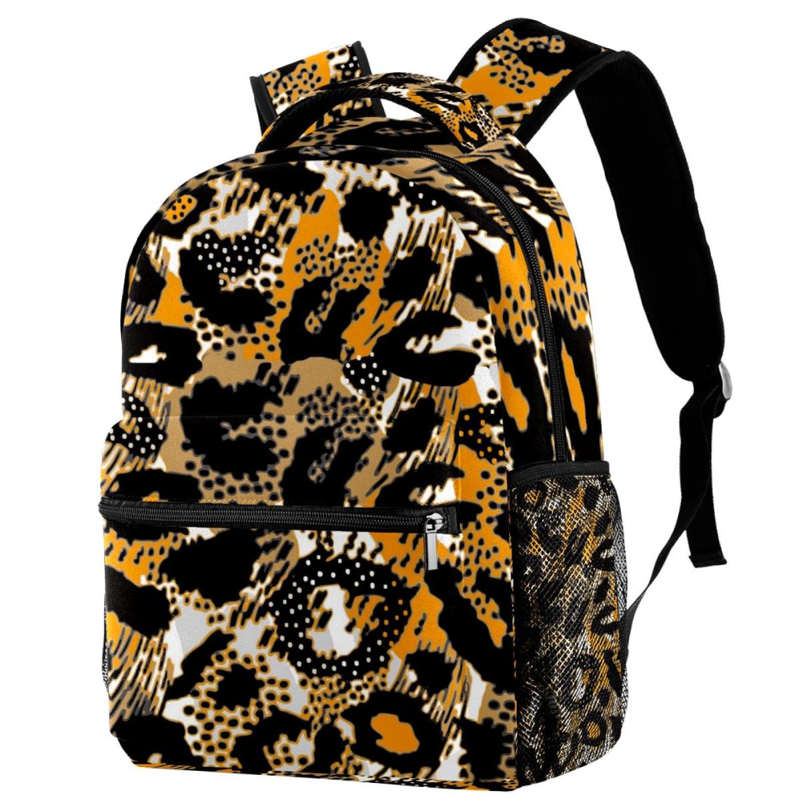 Sac à dos d'école léopard multicolore 29.4x20x40cm pour voyage et loisirs - 7