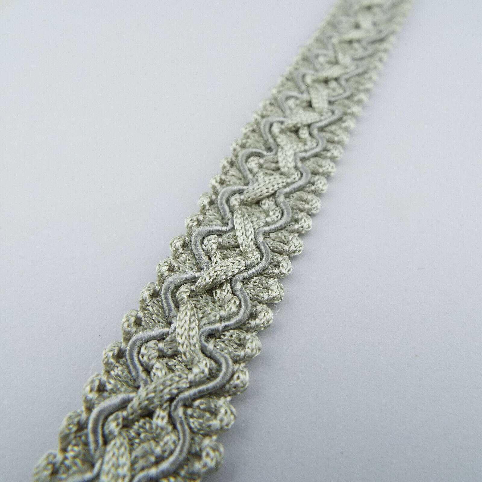 15mm Chain Gimp Braid Trim Upholstery Chair Costume 31 Color Buy 1 2 or 4m 196D, 031 Light Silver, 4 Metres