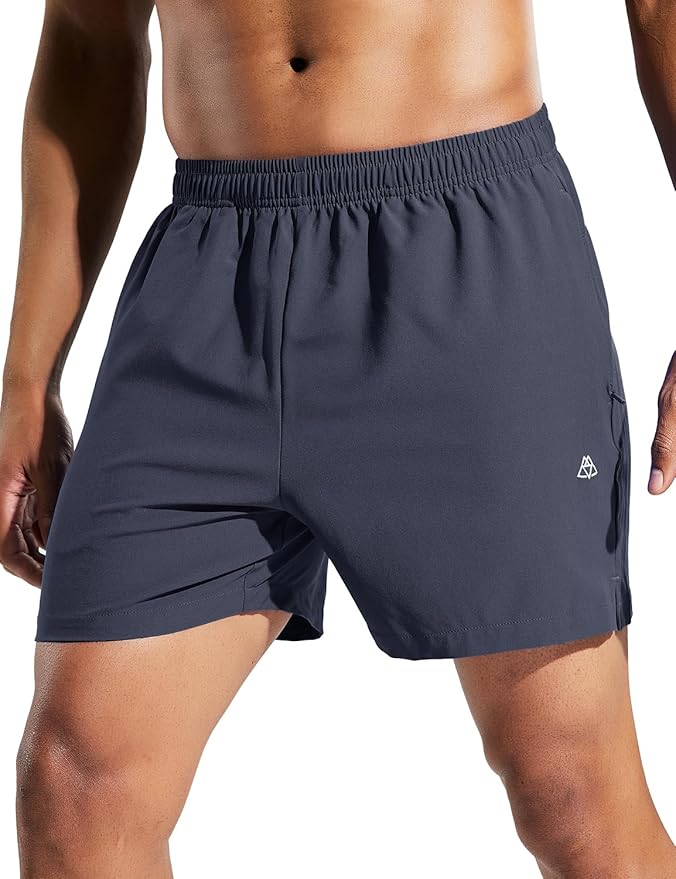 Mens Running Shorts 7" Athletic Gym Shorts Dry Fit&Mesh Active Men's