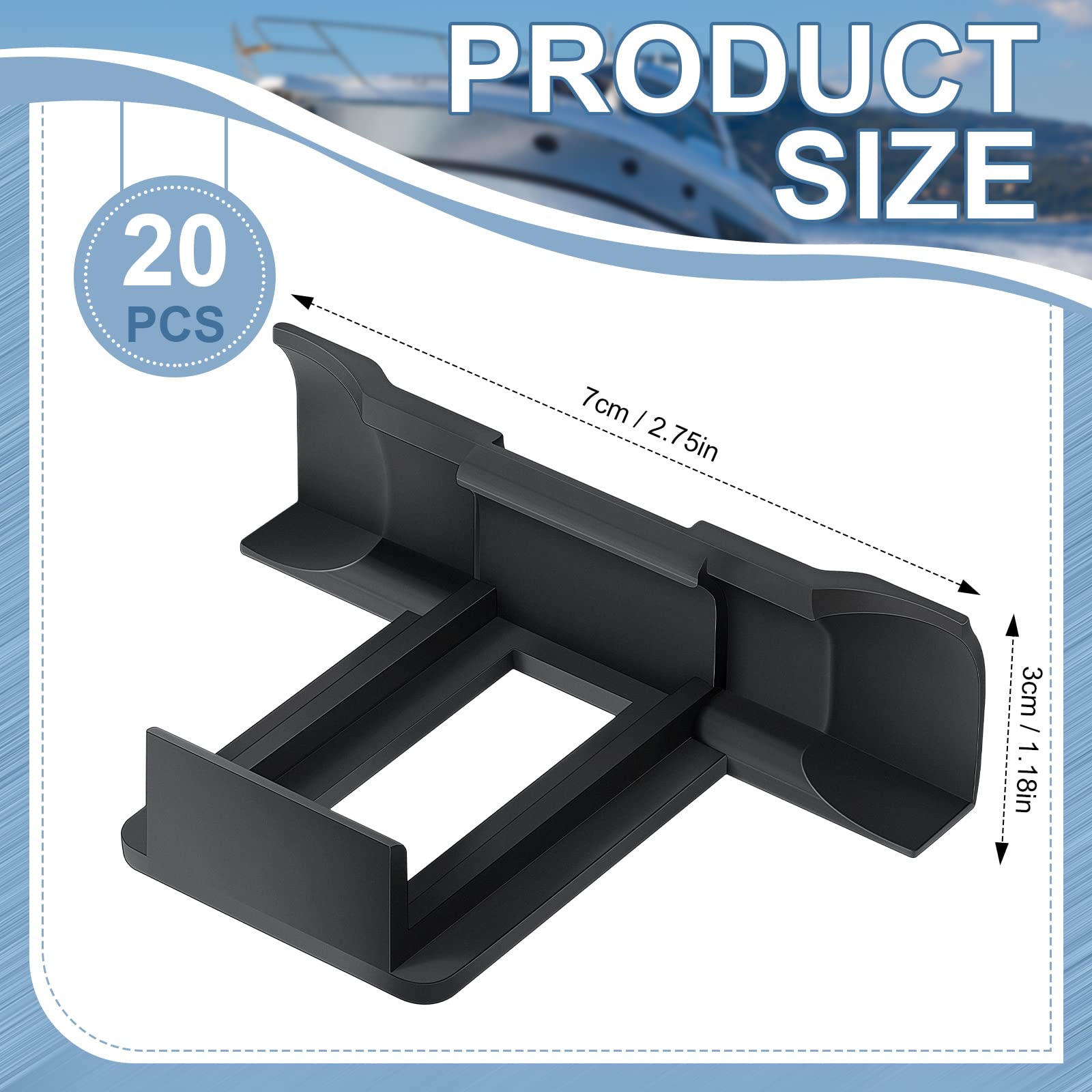 20 Solarpanel Wasserablauf-Clips – Schlamm-Entfernungsclip, 30/35/40 Mm, Kunststoff, Für PV-Module, Wasserableitend