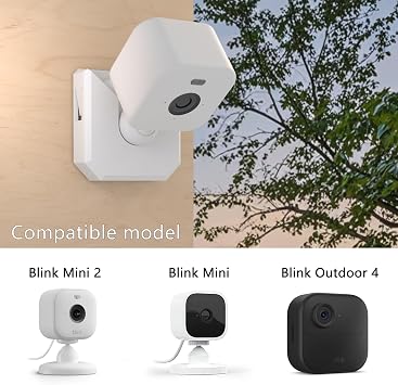 4 Pack Blink No Drill Mount for Blink Outdoor 4 / Mini 2K+ Camera (4, White)