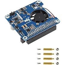 Power Over Ethernet PoE HAT for Raspberry Pi 4 B /3B+ IEEE 802.3af/at PoE Network Standard 5V USB-A and 12V Header Outputs Onboard Fan and MP8676 Buck Chip