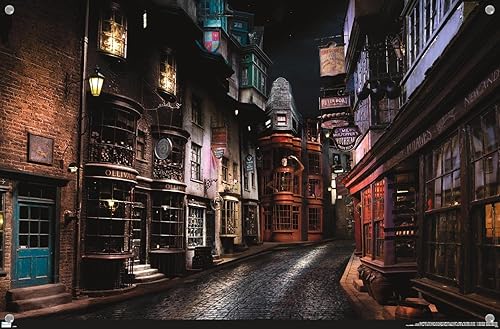 Miniatura 4 de The Wizarding World Harry Potter - Póster de pared con alfileres de Diagon Alley