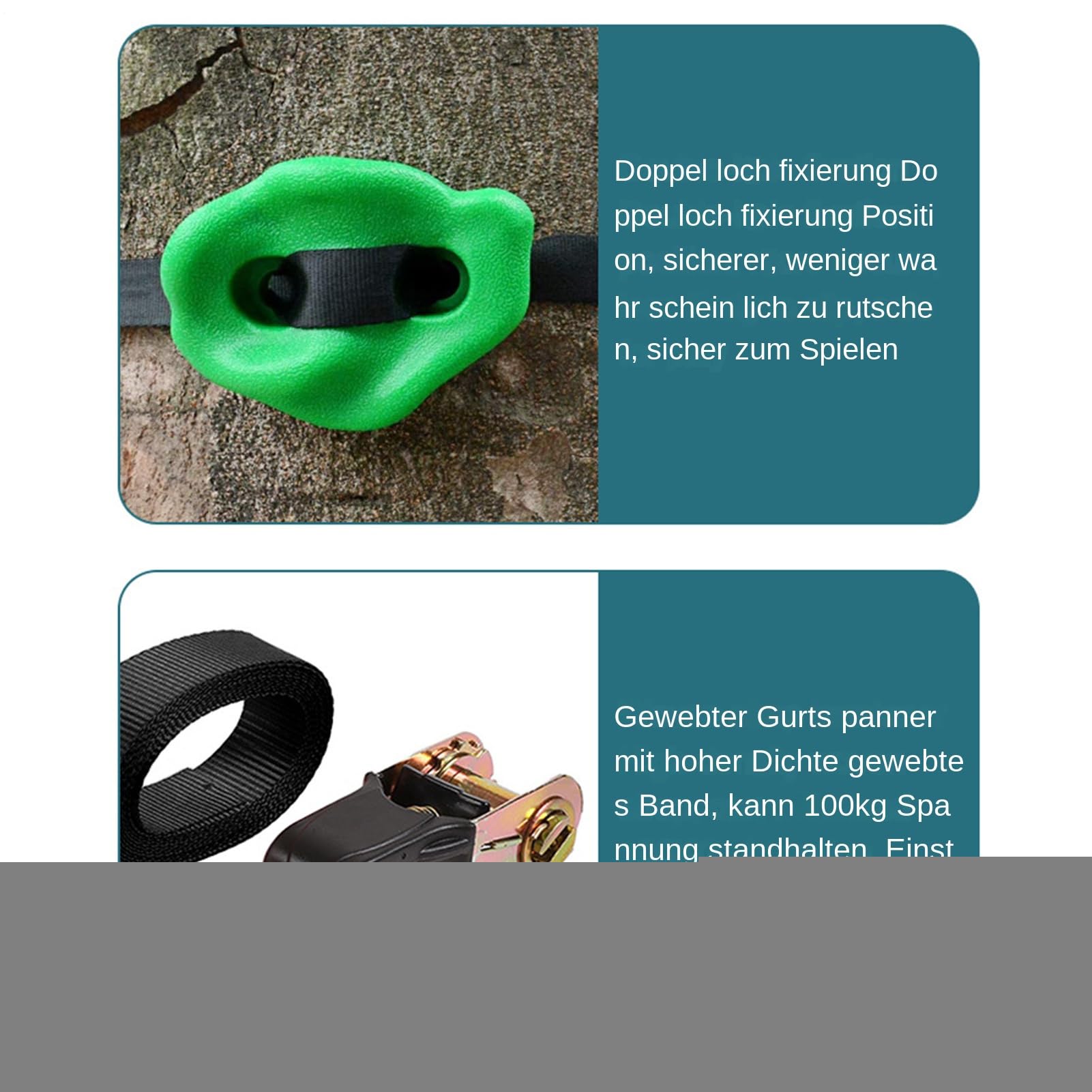 Kit De Escalada En Árboles Juego de escaleras y escalones | Presas para escalada infantil Niños Jóvenes Chicos Chicas Patio Parque Exterior Juegos Camping Hogar Jardín Aire