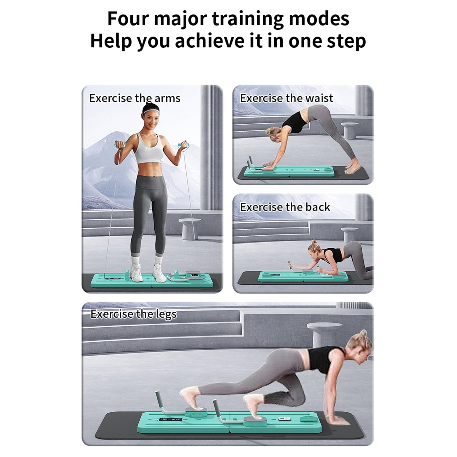 Pilates Board, Pilates Reformer | Piastra addominale multifunzione | Strumento fitness per l'allenamento nucleare e attrezzature per l'allenamento domestico