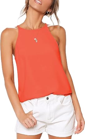 LouKeith Womens Tank Tops Casual Flowy Printed Vest Shirts Sleeveless Cotton Soft Summer Tees Blouses