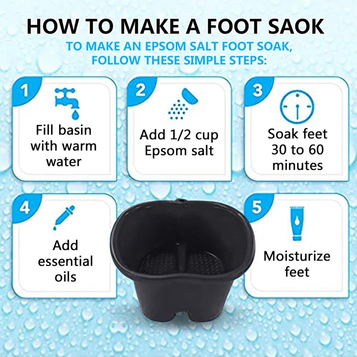 Buy Foot Soaking Bath Basin, Extra Large Foot Soak Bath Tub, Large Foot