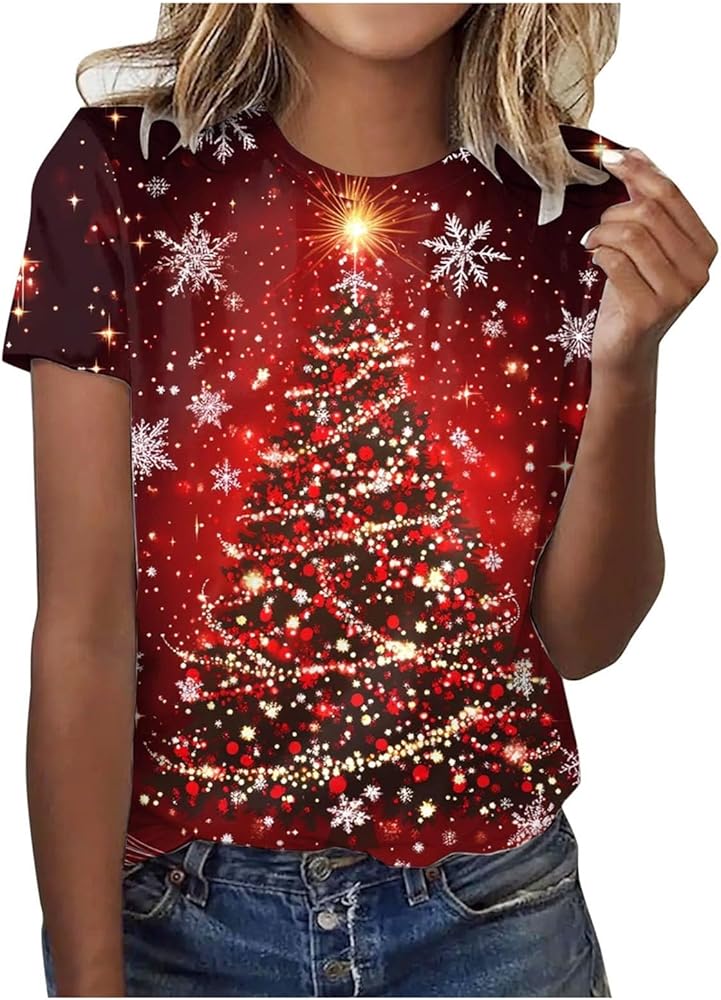 Amazon.co.jp: [Joielmal] クリスマス tシャツ レディース クリスマス