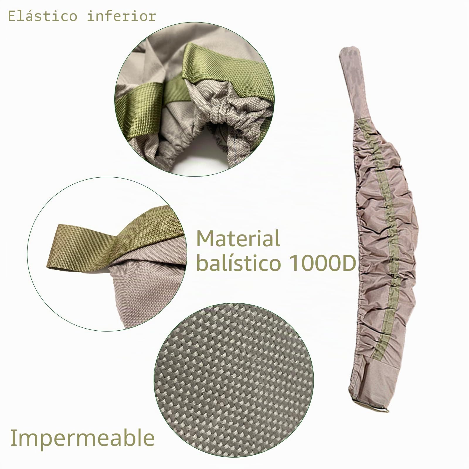 Funda Protectora Impermeable para Rifles Fast Case 40"-54" para Caza y Tiro al Aire Libre