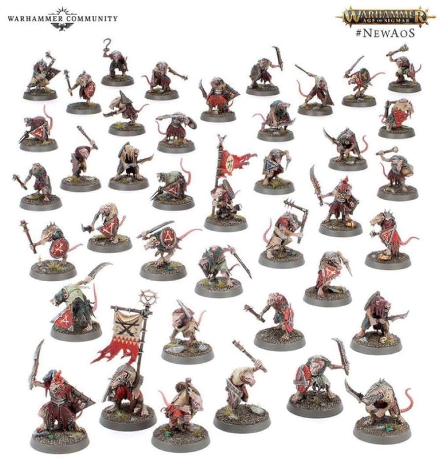 ウォーハンマー スケイヴン ラットリング・ワープブラスター　クランラット20体 2024年10月26日発売】【新品】スケイヴン：ラットリング・ワープ