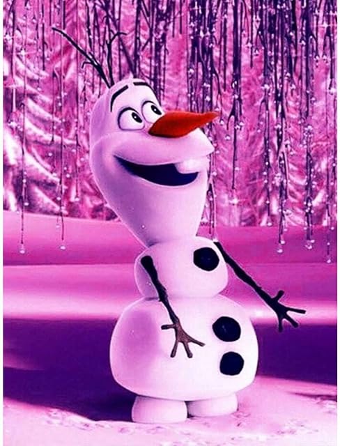 Cukol 5d Diamond Painting Kits Full Drill for Adults Kids UK Flowers Cartoon Snowman Diamond Art Christmas Gift Paint with Diamonds Paint Dimond Picture Crystal Craft Bead Art Gem