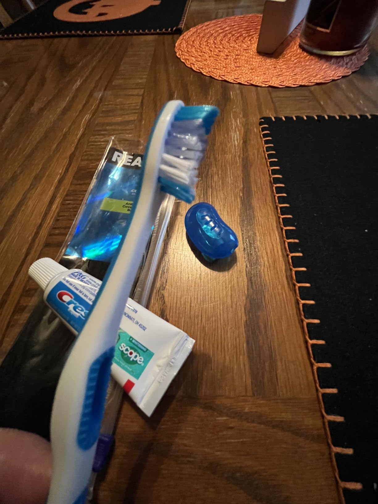 Reach Ultraclean Travel Kit Toothbrush with Toothbrush Cap and Toothpaste, Multi-Angled, Soft Bristles, TSA-Airport Friendly, Resealable, Portable and Reusable Bag 85 ounce
