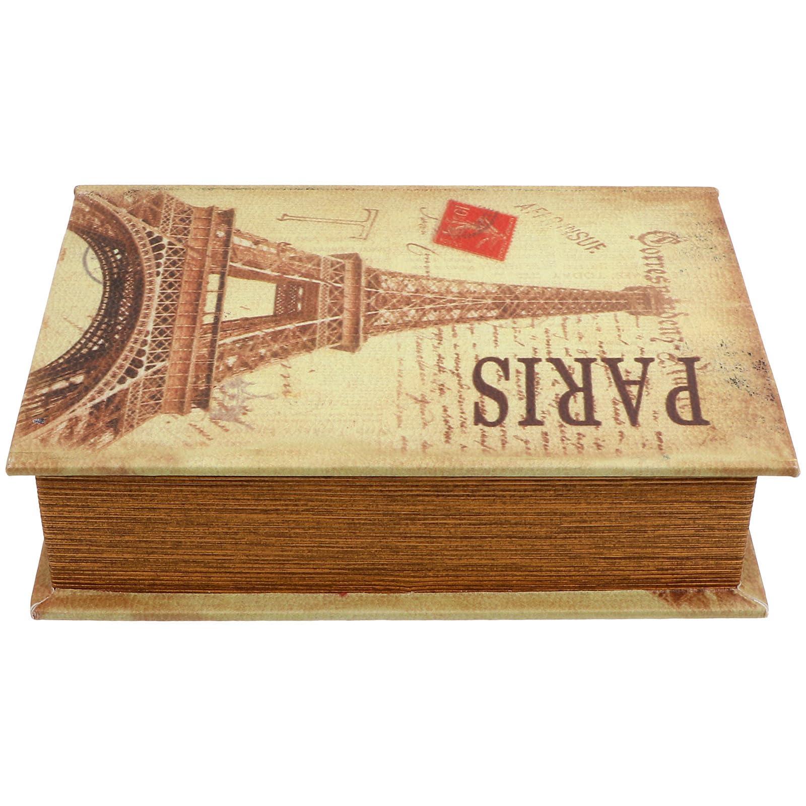Compartiment caché vintage dans un livre de simulation pour étagère