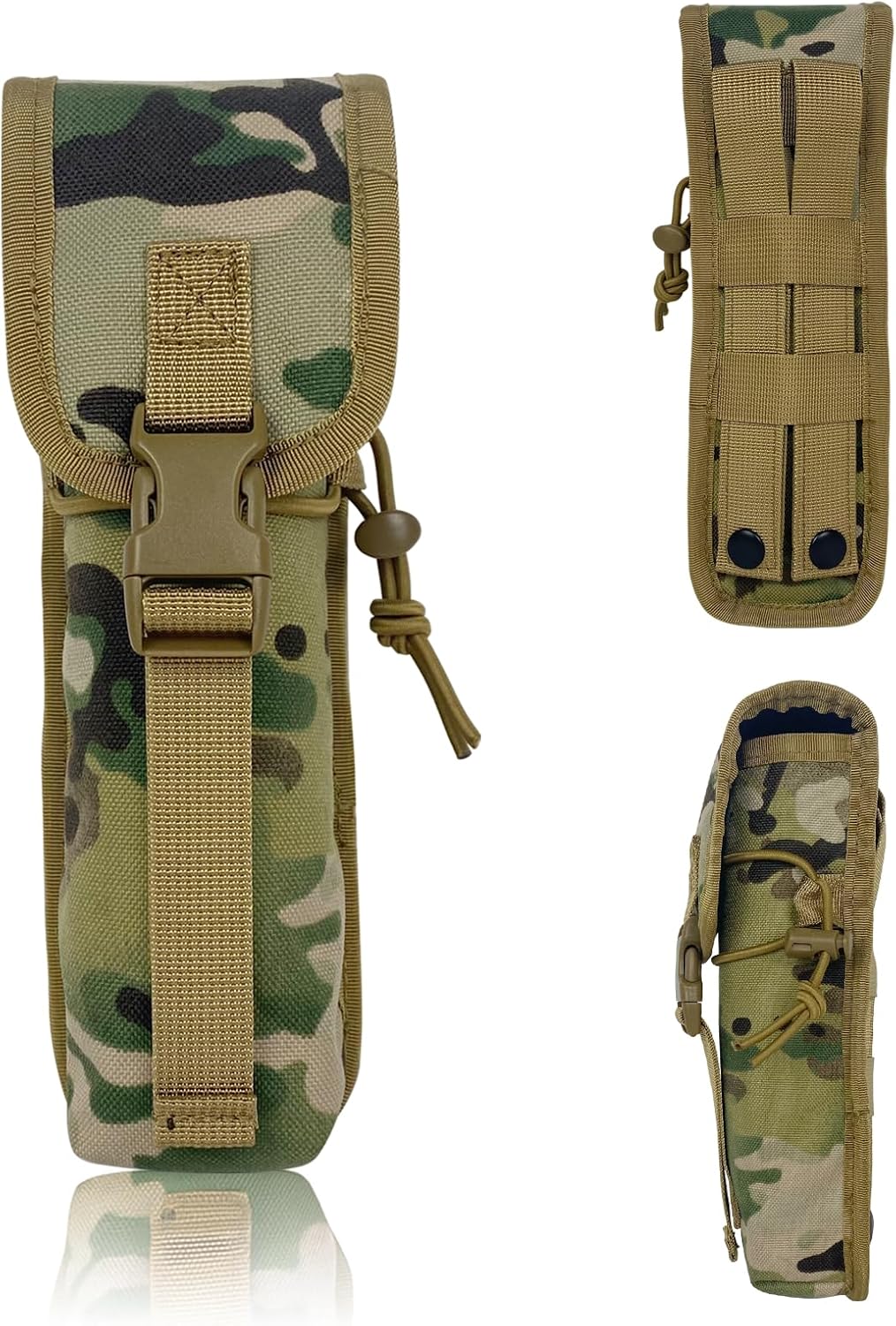 Heat-Resistant Suppressor Pouch with Melt Resistant Liner Multi-Purpose Silencer Storage Case Tactical Molle Suppressor Pouch Ideal for Pistol, Rifle, & Other Guns