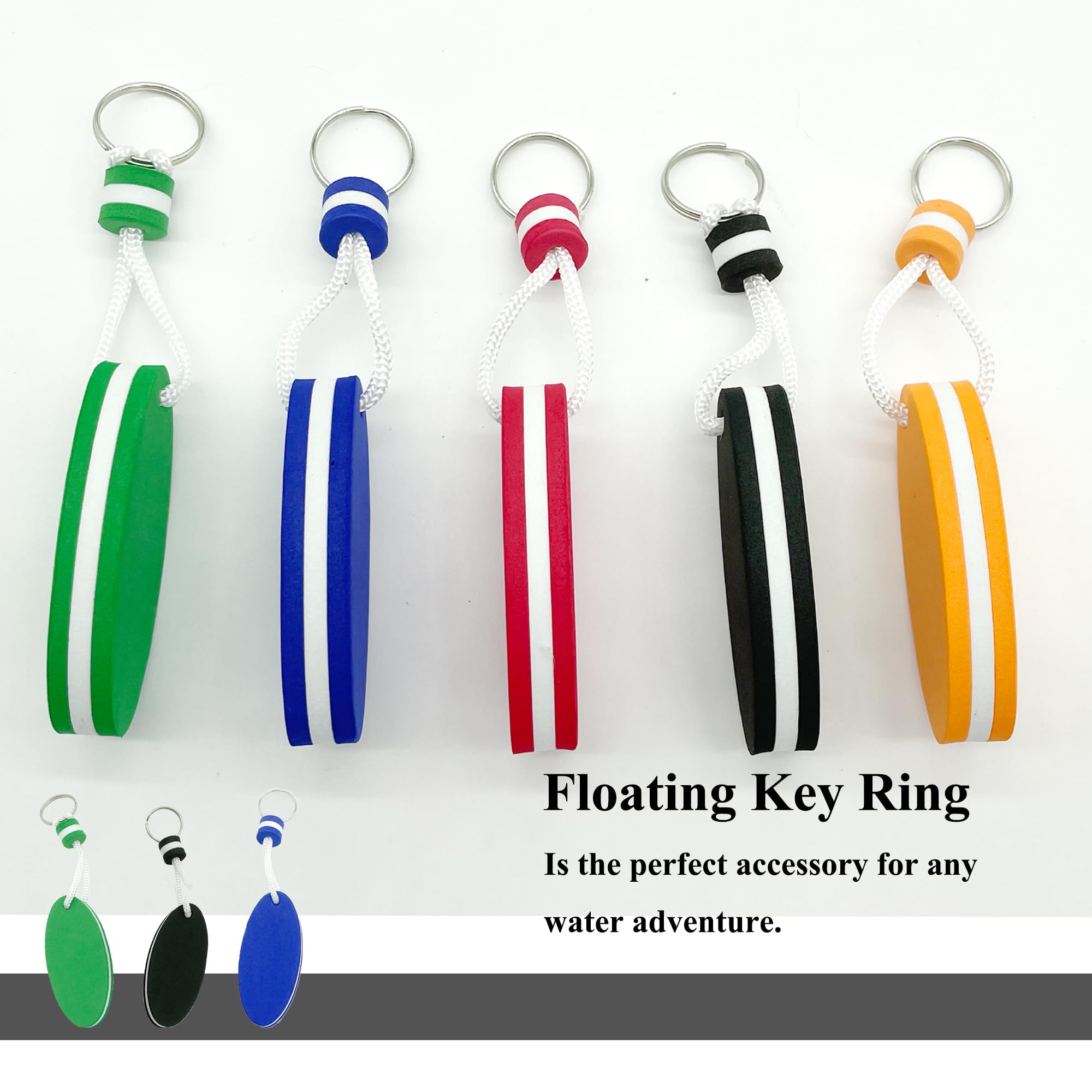 5 Pezzi Portachiavi Galleggiante per Barca a Vela Portachiavi Galleggiante in Eva Portachiavi Galleggiante per Nautica Materiale Eva Adatto per Nuoto Immersioni Pesca Canoa Vela Kayak