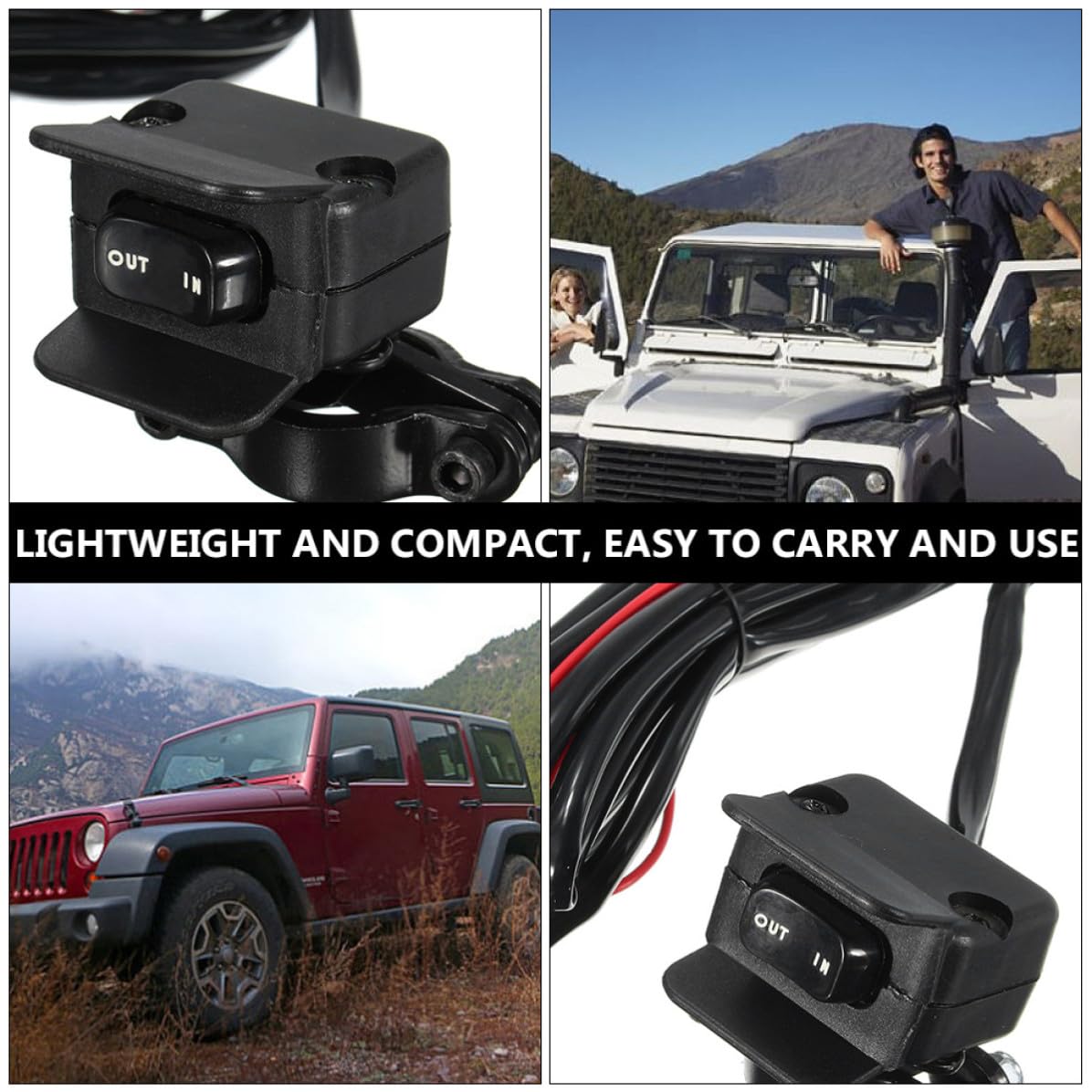 Winch Control Switch for Electric Winch, 3 Meter Cable Off-Road Use