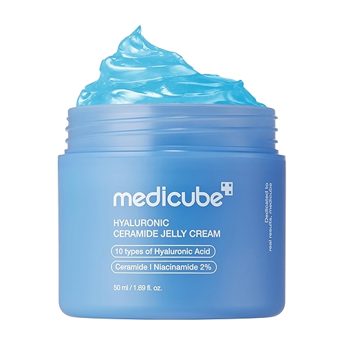 medicube Creme gelatinoso com ácido hialurônico | Hidratante diário para todos os tipos de... medicube Creme gelatinoso com ácido hialurônico | Hidratante diário para todos os tipos de...