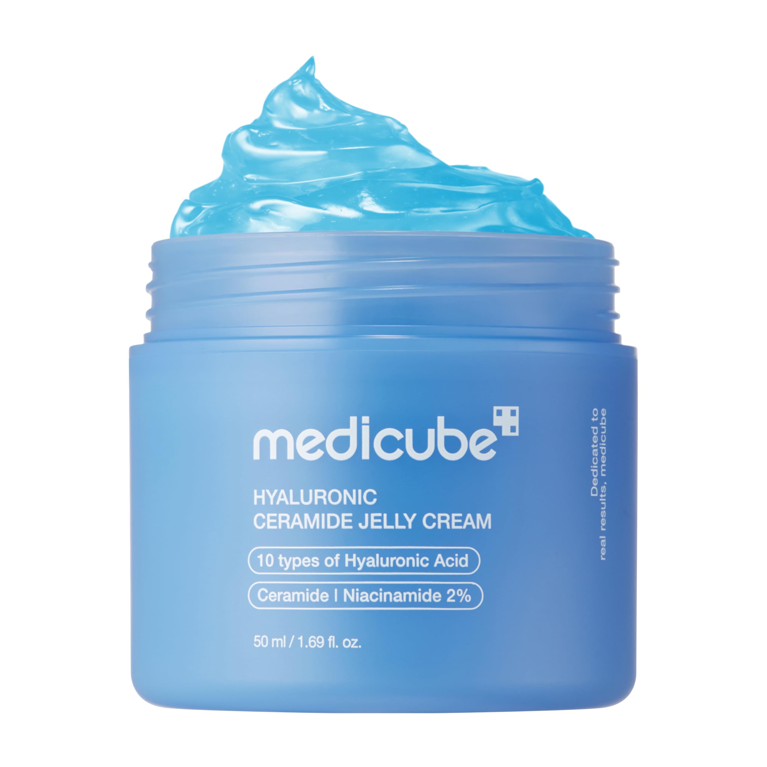 medicube Jelly Cream with Hyaluronic Acid | Daily Moisturizer for All Skin Types | Long-lasting Hydration with Hyaluronic Acid, Ceramides, Multi Peptides | Supports Skin's Natural Barrier | 1.69 fl.oz