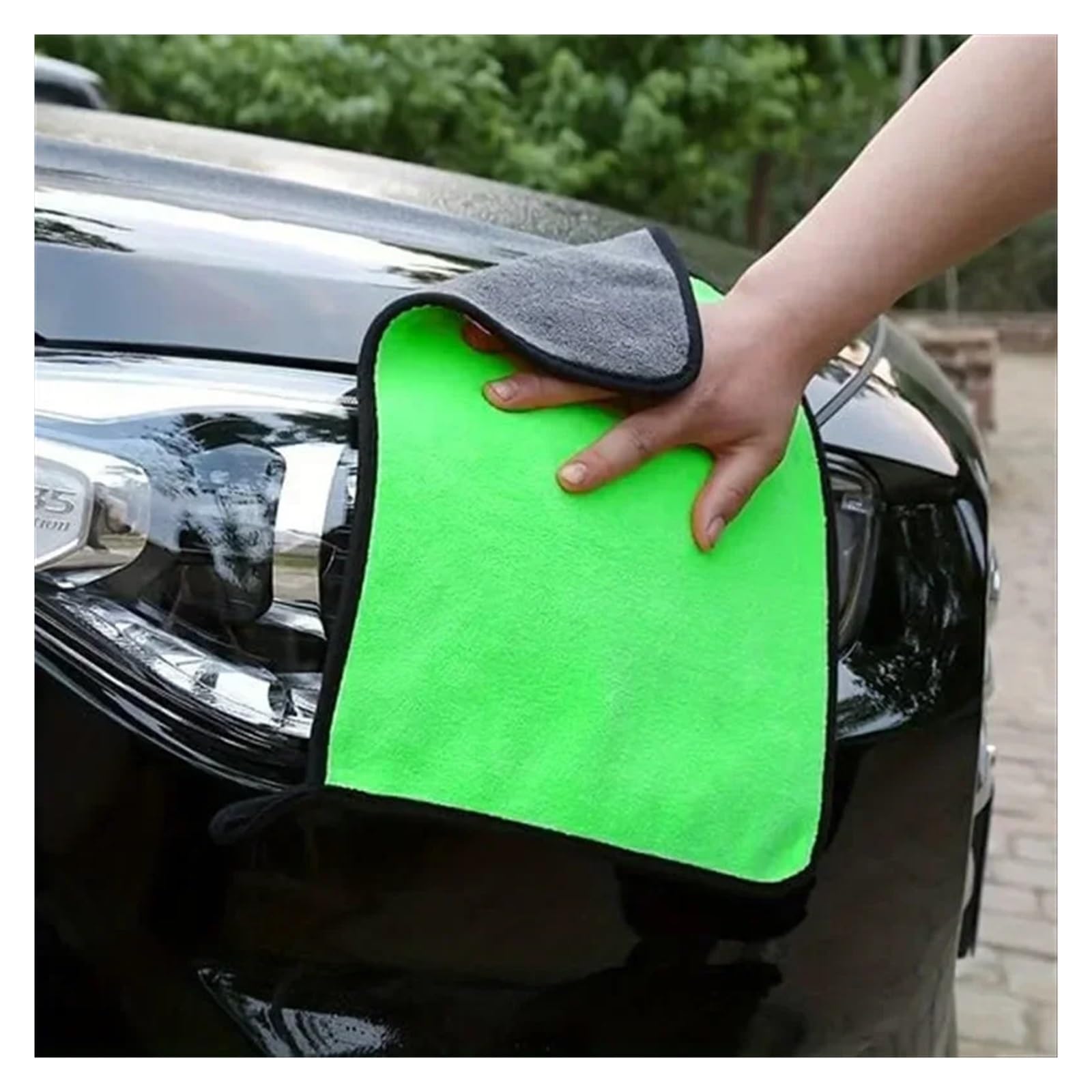 Microfiber Cleaning Towels for Car Detailing and Household Use - Ultra Absorbent and Soft Cleaning Cloths 30c60cm 15pcs — view 3