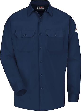 Bulwark FR Mens Bulwark Mens Midweight Excel Fr ComforTouch Work Shirt