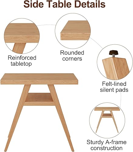 Miniatura 7 de Juego de 3 sillas de mesa apilables Bistro, juego de 2 sillas de mesa, juego de mesa y sillas modernas de mediados de siglo para cocina, comedor,