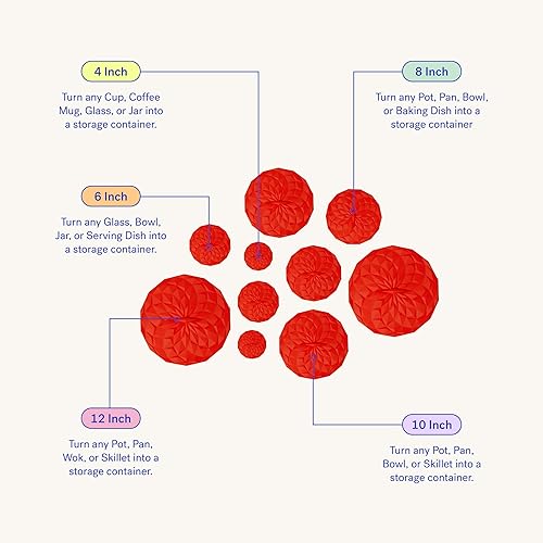 Miniatura 3 de GIR Get It Right - Tapa redonda de silicona de alta calidad, resistente al calor hasta 550 F, sello de succión hermético universal para