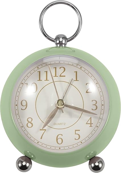 Amazon.com: Foxtop Small Table Clock 3.5 inch, Classic Battery Operated ...
