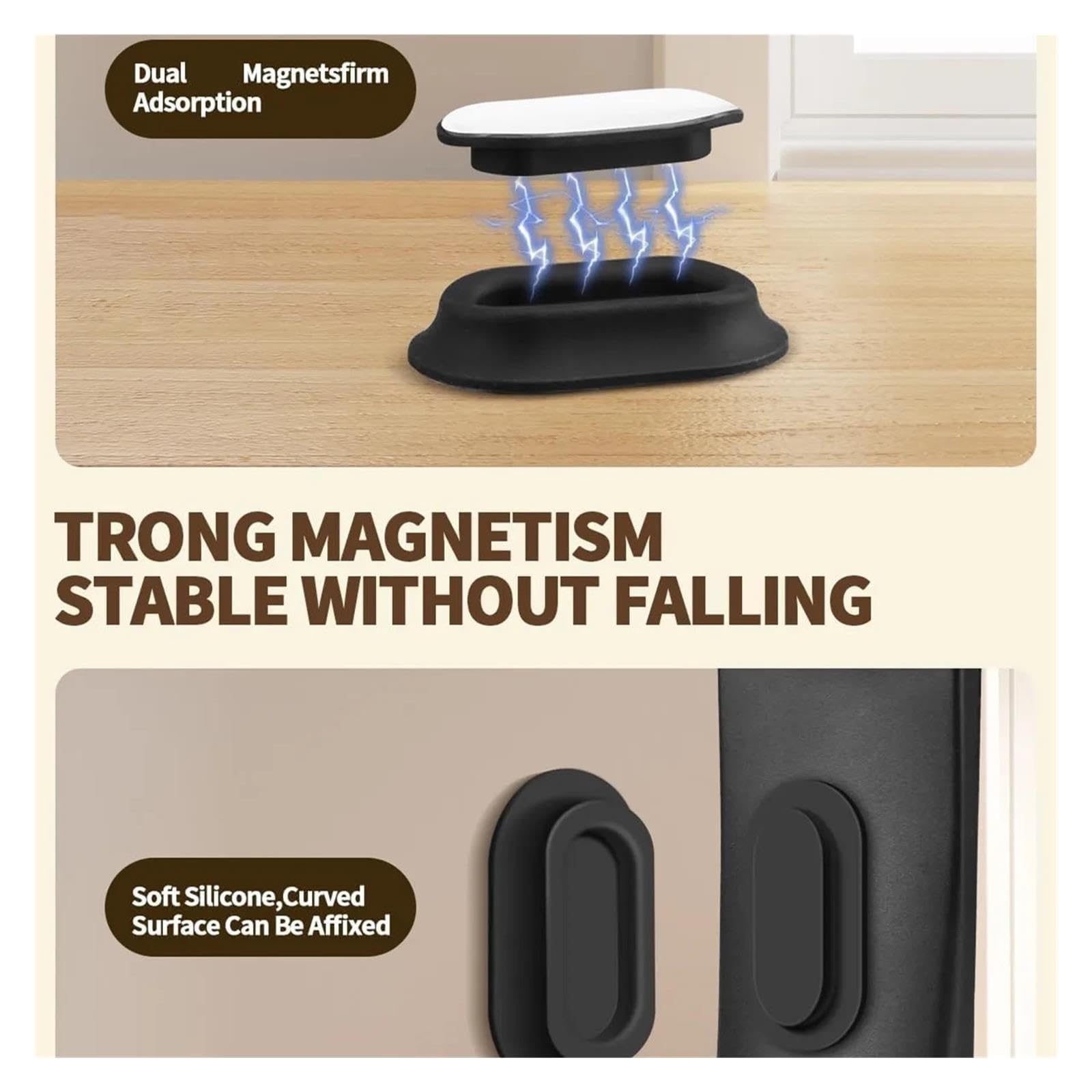 Paquet de 6 Supports télécommande magnétiques