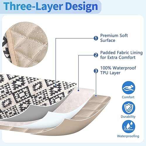 Miniatura 2 de ALIECOM Fundas de sofá modular reclinable en forma de L, 100% impermeables, fundas para sofá seccional, fundas lavables con estampado, protector