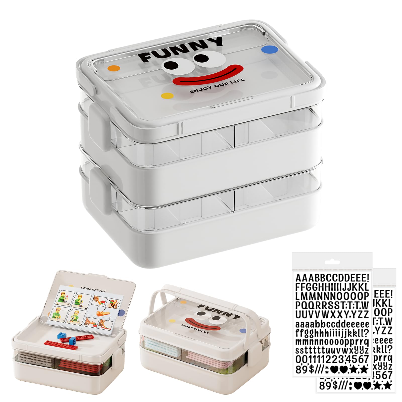Amazon.com: UFORU Plastic Craft Organizers and Storage Box with