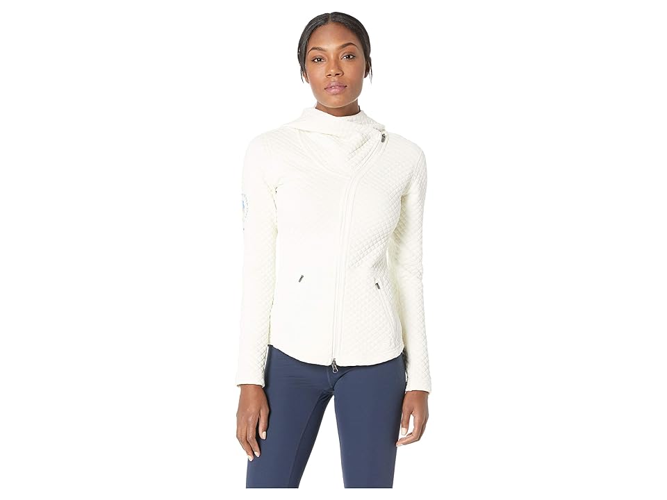 

New Balance NYCM NB Heatloft Asymmetrical Jacket (Sea Salt Heather) Women's Coat