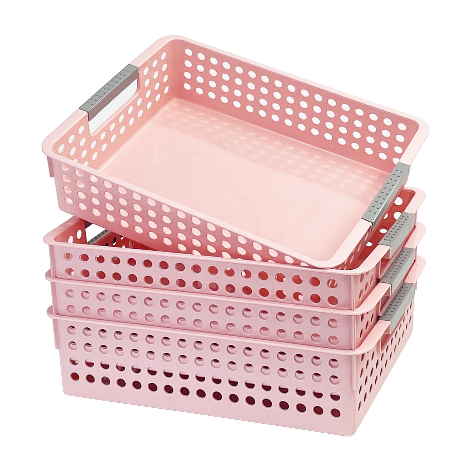 Panier de rangement en plastique pour organiser les tiroirs de bureau