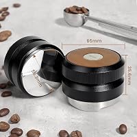 MICXNIC Espresso Leveler 58 mm Diófa Kávé Elosztó Magasság Állítható Portafilter Barista Kiegészítő 304 Rozsdamentes Acél Fekete 6