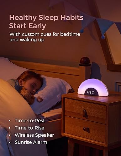 Miniatura 5 de Momcozy Kit de máquina de sonido APP, máquina de sonido para bebés con control de aplicación luz nocturna y reloj despertador