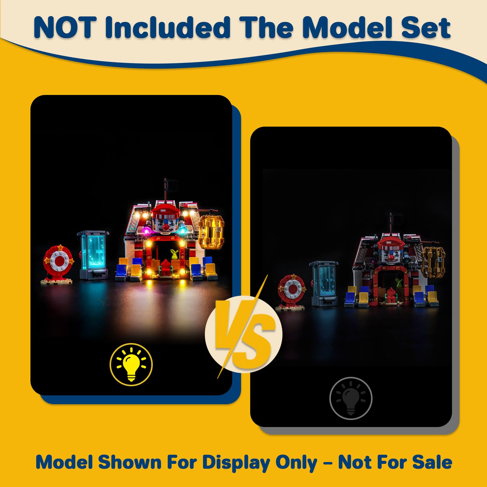 LocoLee Led Light Set Compatible with Lego 75637 Buggy the Clown's Circus Tent Led Decoration Lighting Kit Compatible with Lego 75637 Building Blocks Model,Only Lights Set,No Model - Image 4